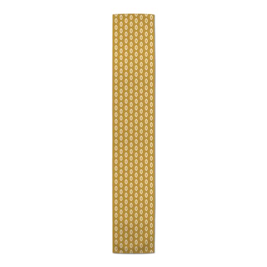 Yellow Tribal Pattern Indoor/Outdoor Table Runner